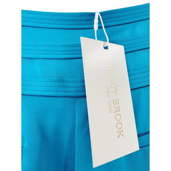 RAMY BROOK Pants NEW Size 4 Cropped Joss Pant $385 Teal Blue - Picture 3 of 4